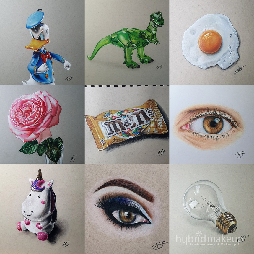 Mixed Media Hybrid Makeup